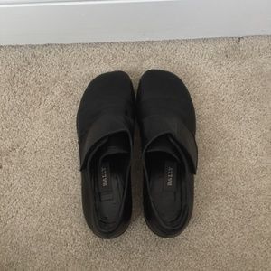Bally black leather flats - women 6.5